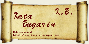 Kata Bugarin vizit kartica